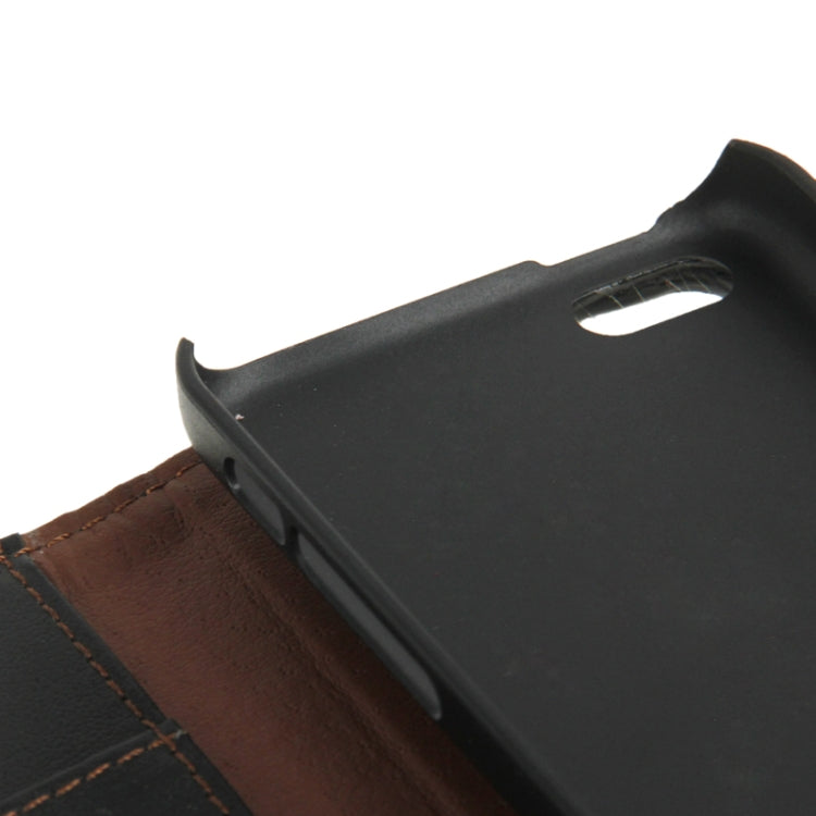 Litchi Texture Horizontal Flip Leather Case with Credit Card Slots & Holder for iPhone 5C
