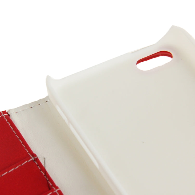 Litchi Texture Horizontal Flip Leather Case with Credit Card Slots & Holder for iPhone 5C