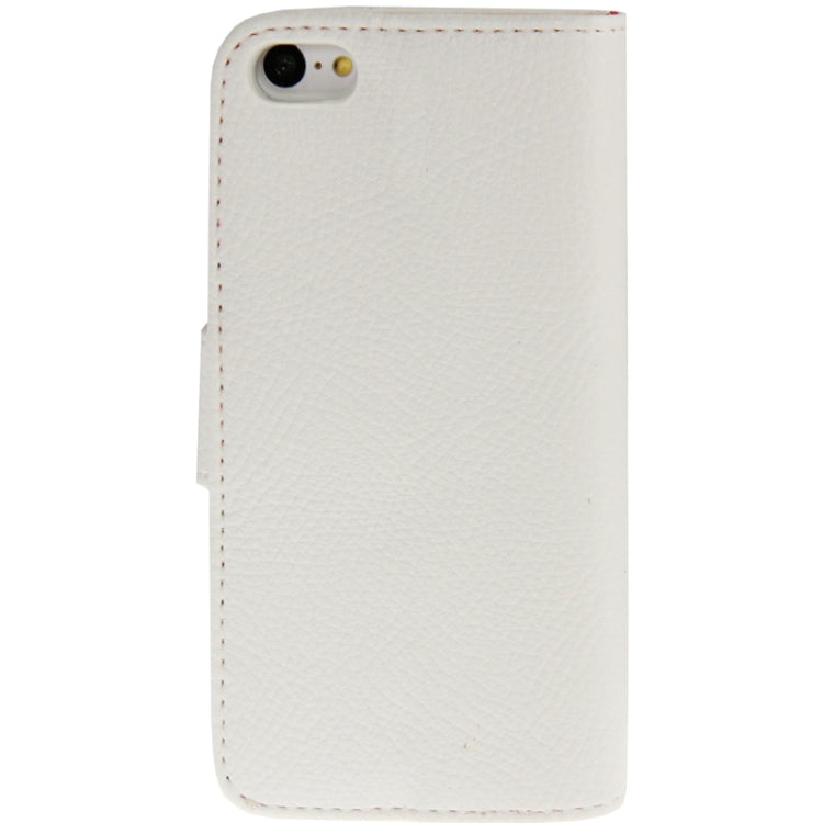 Litchi Texture Horizontal Flip Leather Case with Credit Card Slots & Holder for iPhone 5C