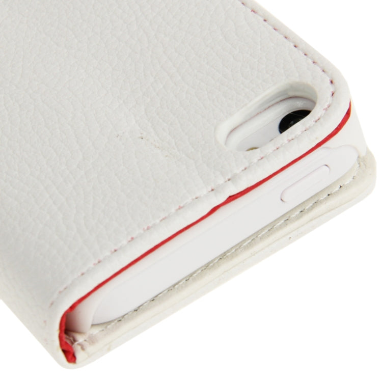 Litchi Texture Horizontal Flip Leather Case with Credit Card Slots & Holder for iPhone 5C