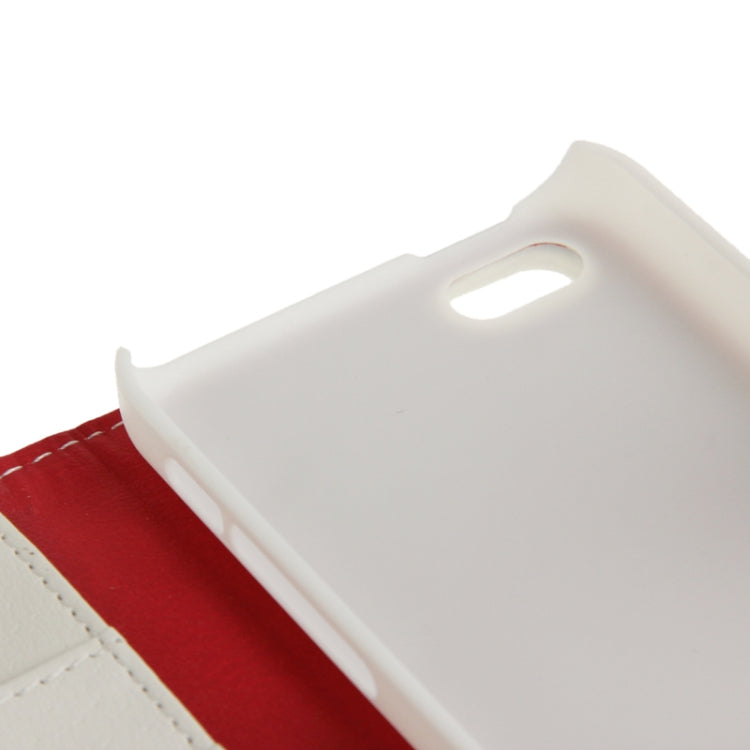 Litchi Texture Horizontal Flip Leather Case with Credit Card Slots & Holder for iPhone 5C