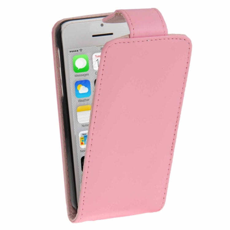 Vertical Flip Leather Case with Credit Card Slot for iPhone 5C