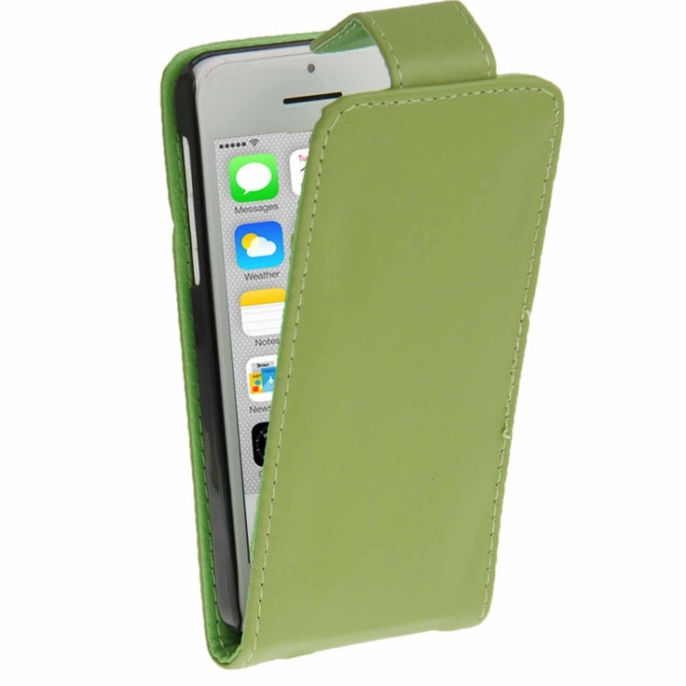 Vertical Flip Leather Case with Credit Card Slot for iPhone 5C