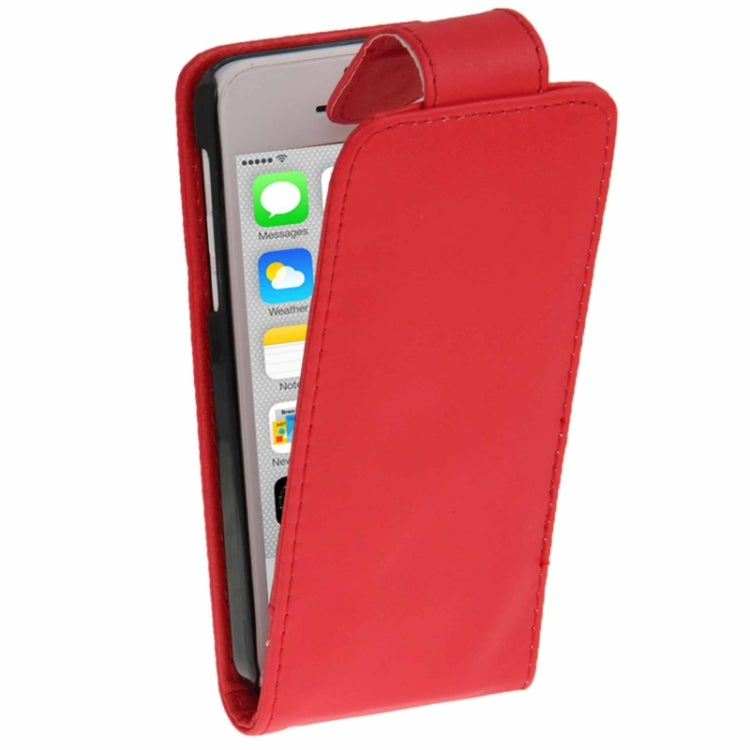 Vertical Flip Leather Case with Credit Card Slot for iPhone 5C