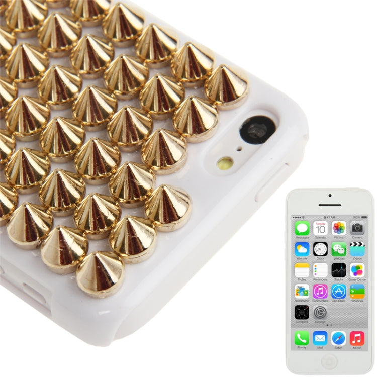 Diamond Rivet Style Plastic Protective Case for iPhone 5C