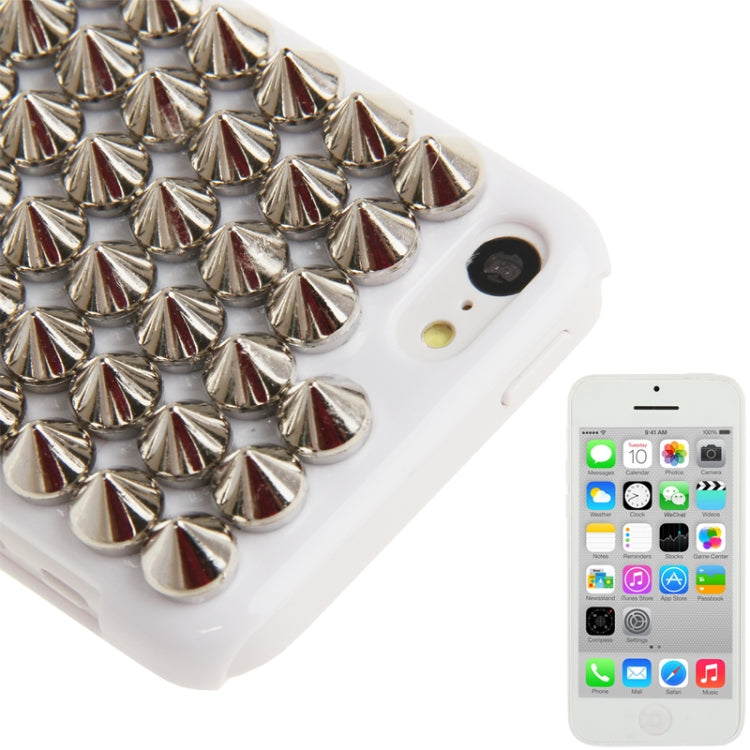 Diamond Rivet Style Plastic Protective Case for iPhone 5C