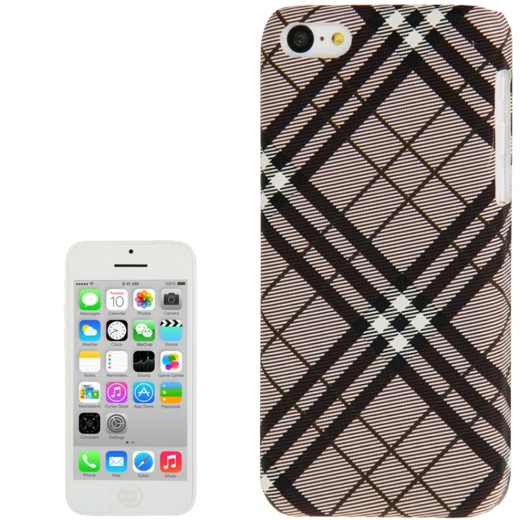 Plaid Pattern Skinning Plastic Case for iPhone 5C