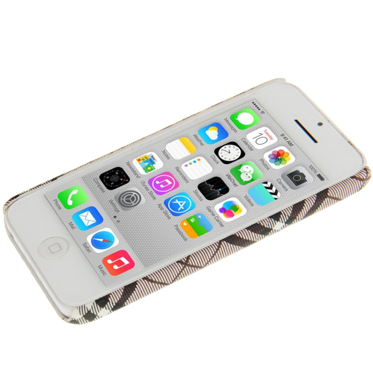 Plaid Pattern Skinning Plastic Case for iPhone 5C