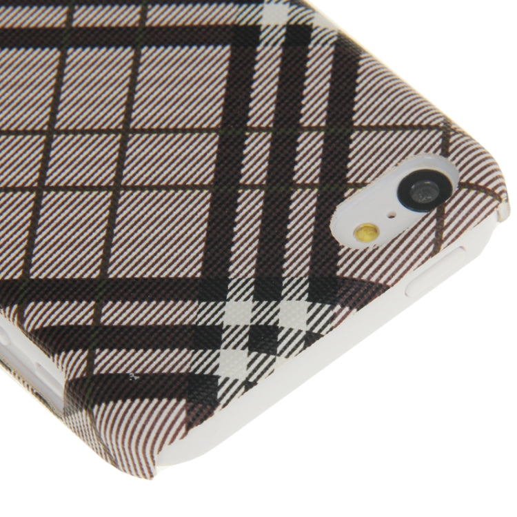 Plaid Pattern Skinning Plastic Case for iPhone 5C