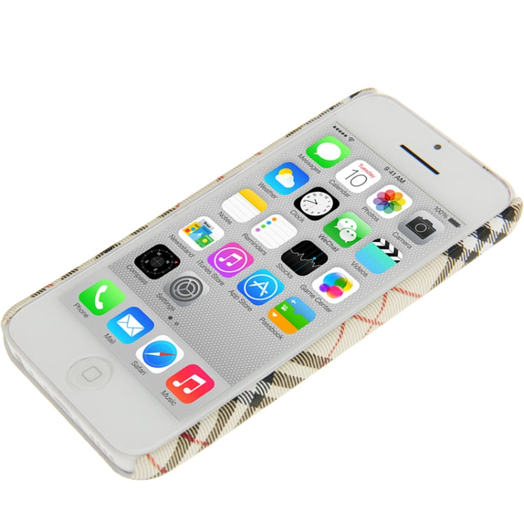 Plaid Pattern Skinning Plastic Case for iPhone 5C