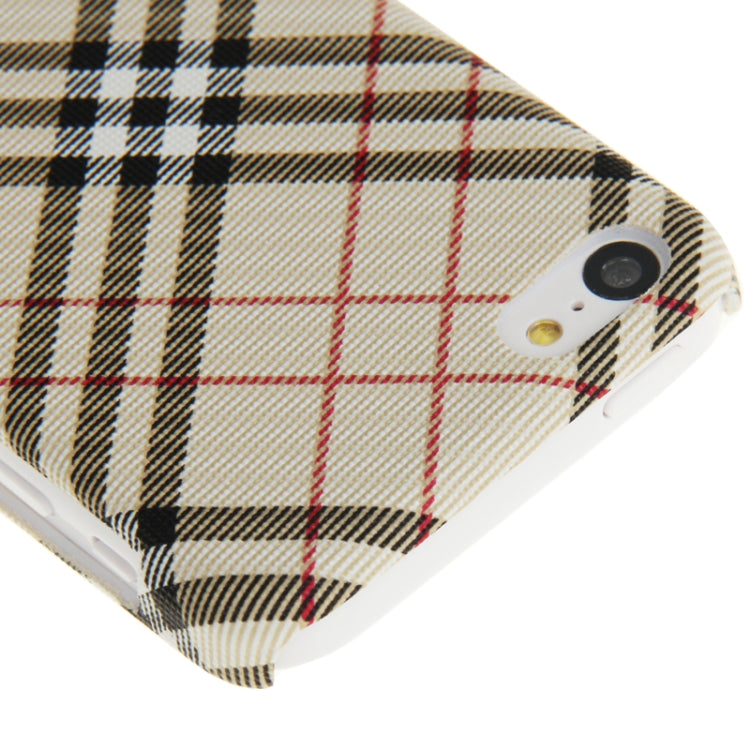Plaid Pattern Skinning Plastic Case for iPhone 5C