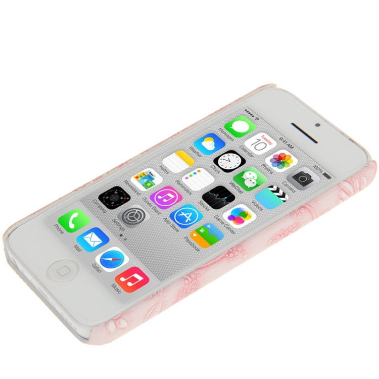 Palace Peony Pattern Skinning Plastic Case for iPhone 5C