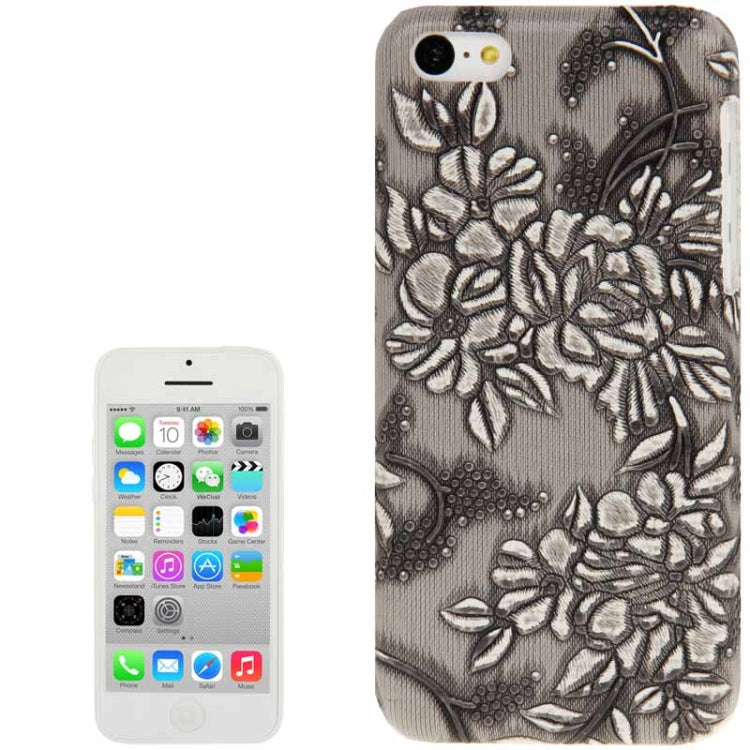 Palace Peony Pattern Skinning Plastic Case for iPhone 5C