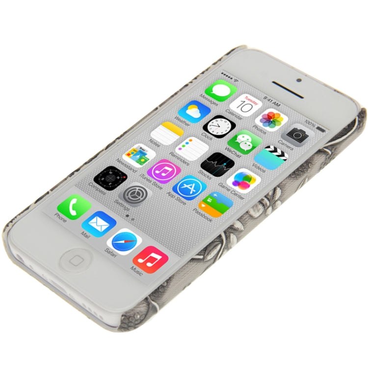 Palace Peony Pattern Skinning Plastic Case for iPhone 5C
