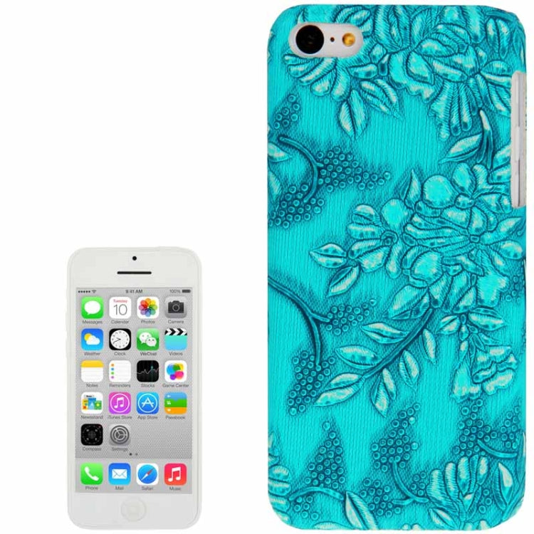 Palace Peony Pattern Skinning Plastic Case for iPhone 5C