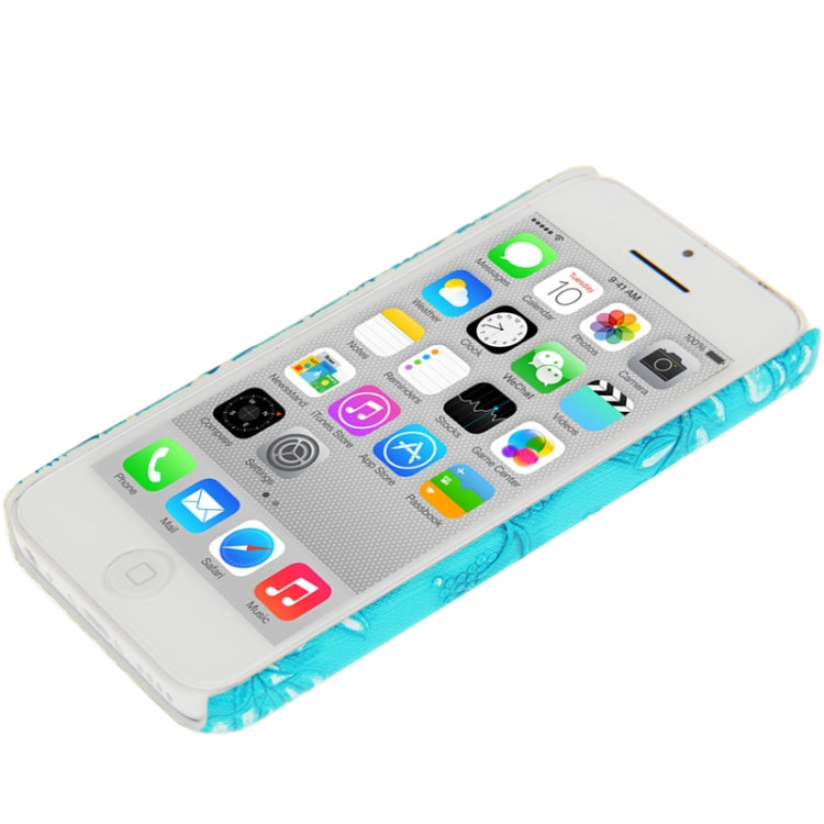 Palace Peony Pattern Skinning Plastic Case for iPhone 5C