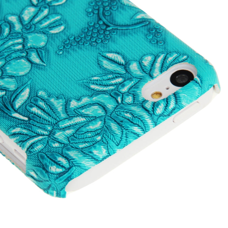 Palace Peony Pattern Skinning Plastic Case for iPhone 5C