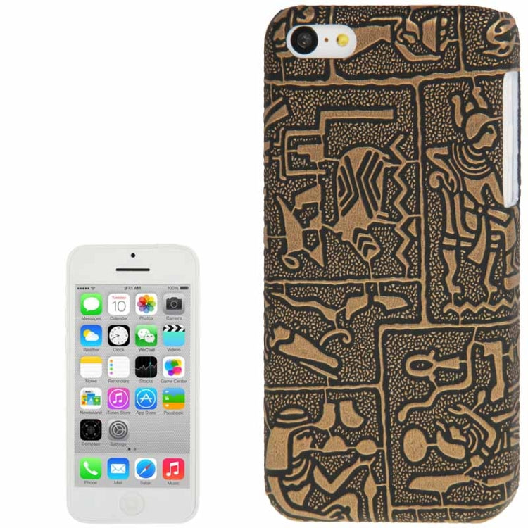 Egyptian Wall Painting Pattern Skinning Plastic Case for iPhone 5C