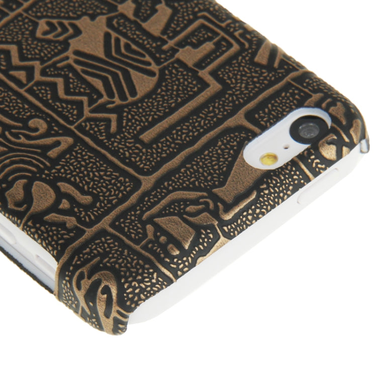 Egyptian Wall Painting Pattern Skinning Plastic Case for iPhone 5C