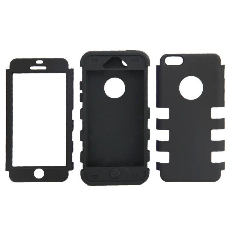 2-color Series Plastic + Silicon Combination Case for iPhone 5C