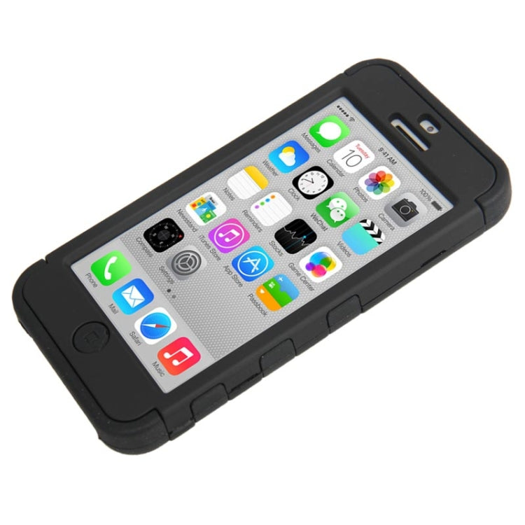 2-color Series Plastic + Silicon Combination Case for iPhone 5C