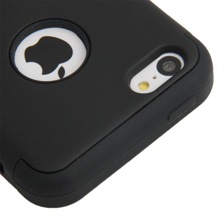 2-color Series Plastic + Silicon Combination Case for iPhone 5C