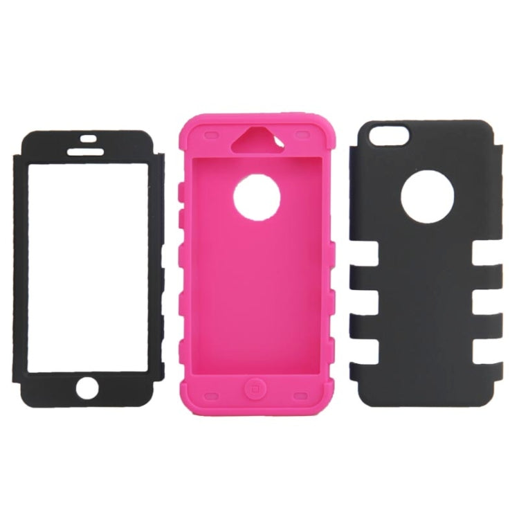 2-color Series Plastic + Silicon Combination Case for iPhone 5C