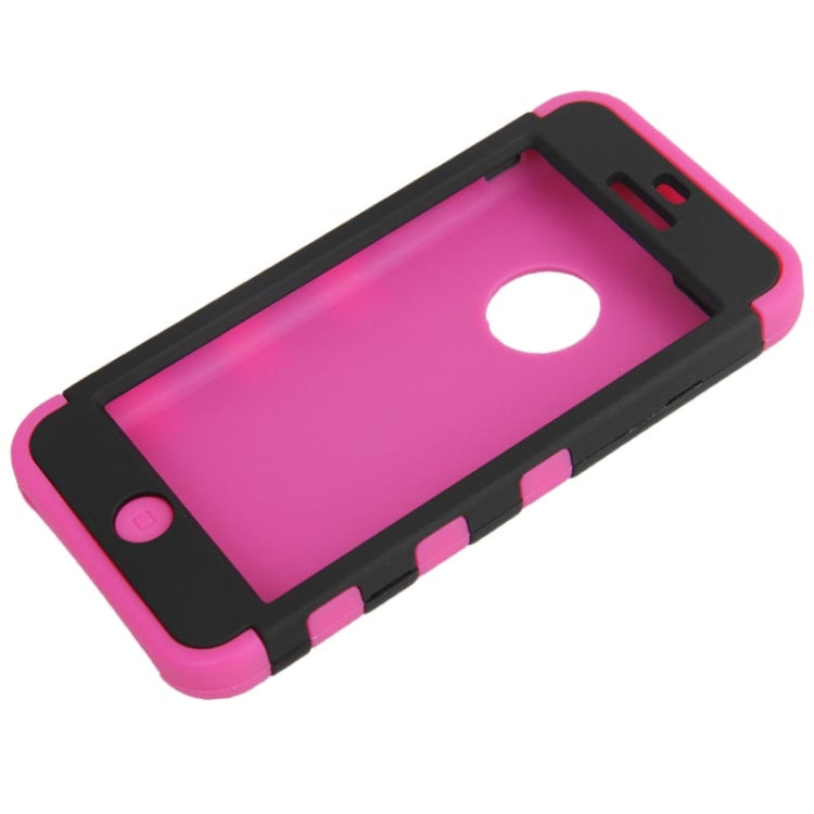 2-color Series Plastic + Silicon Combination Case for iPhone 5C