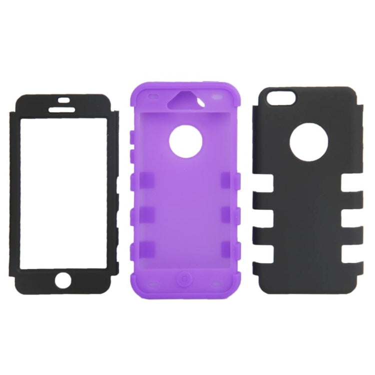 2-color Series Plastic + Silicon Combination Case for iPhone 5C