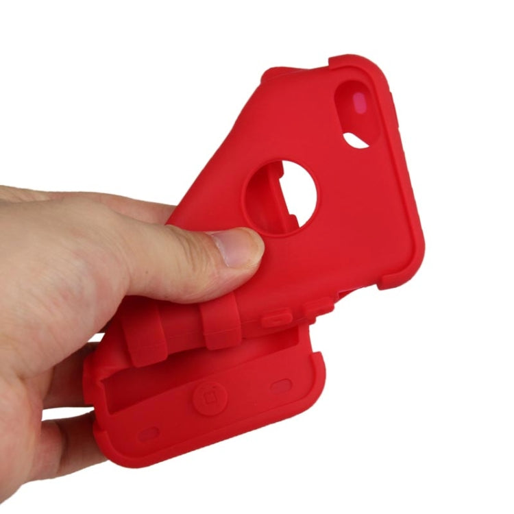 2-color Series Plastic + Silicon Combination Case for iPhone 5C
