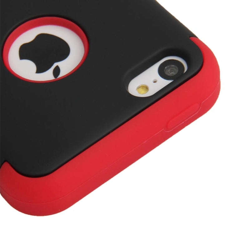 2-color Series Plastic + Silicon Combination Case for iPhone 5C