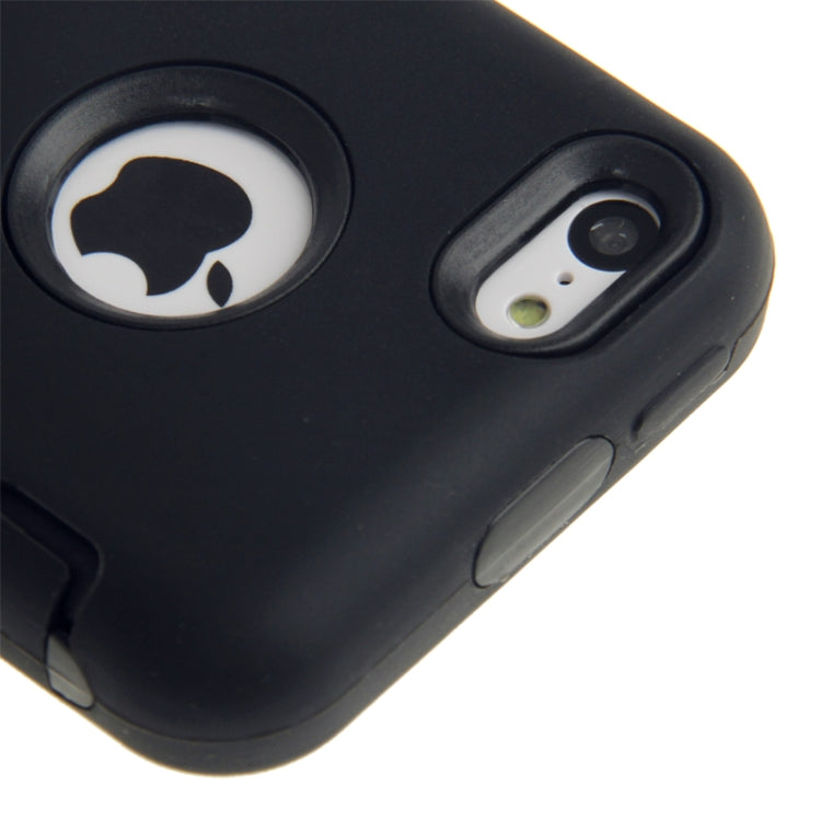 Anti-scratch Plastic + Silicon Combination Case for iPhone 5C