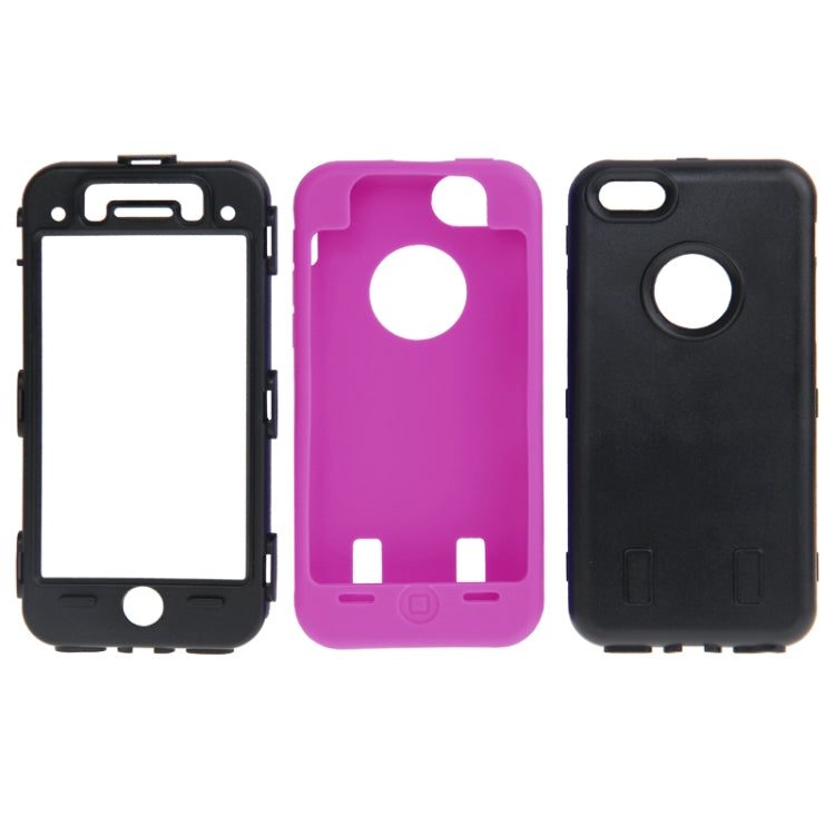 Anti-scratch Plastic + Silicon Combination Case for iPhone 5C
