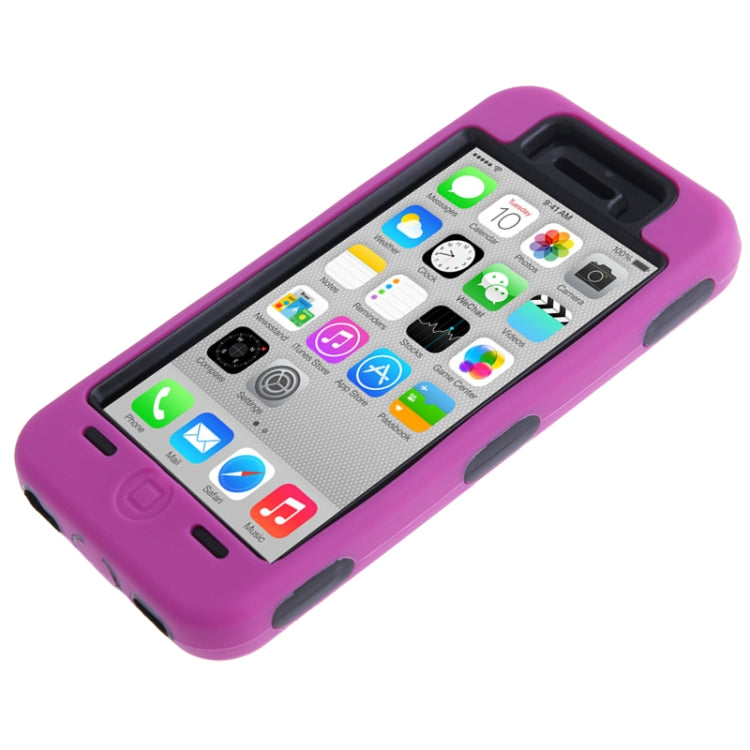 Anti-scratch Plastic + Silicon Combination Case for iPhone 5C