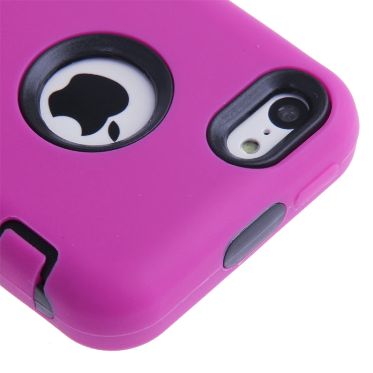 Anti-scratch Plastic + Silicon Combination Case for iPhone 5C