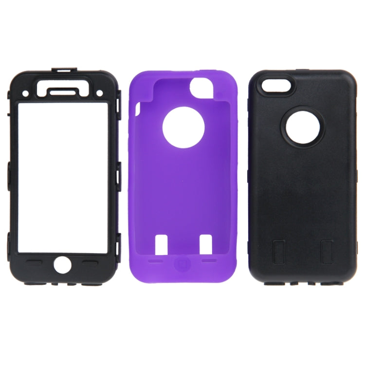 Anti-scratch Plastic + Silicon Combination Case for iPhone 5C