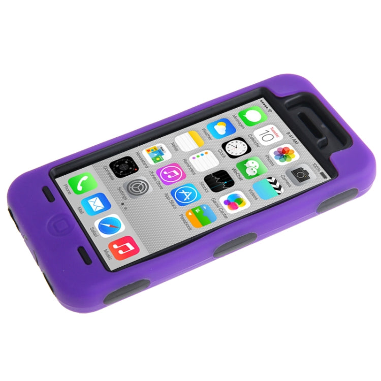 Anti-scratch Plastic + Silicon Combination Case for iPhone 5C