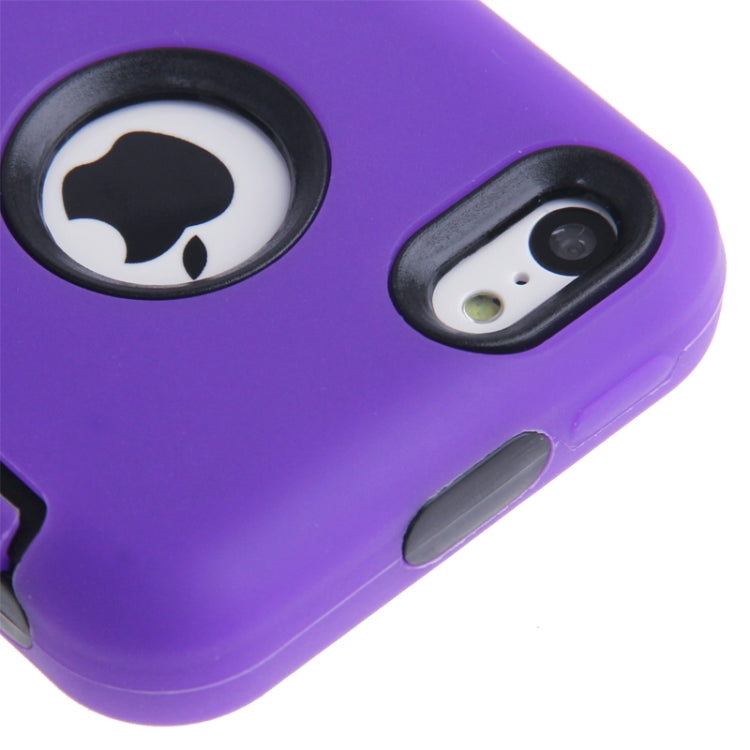 Anti-scratch Plastic + Silicon Combination Case for iPhone 5C