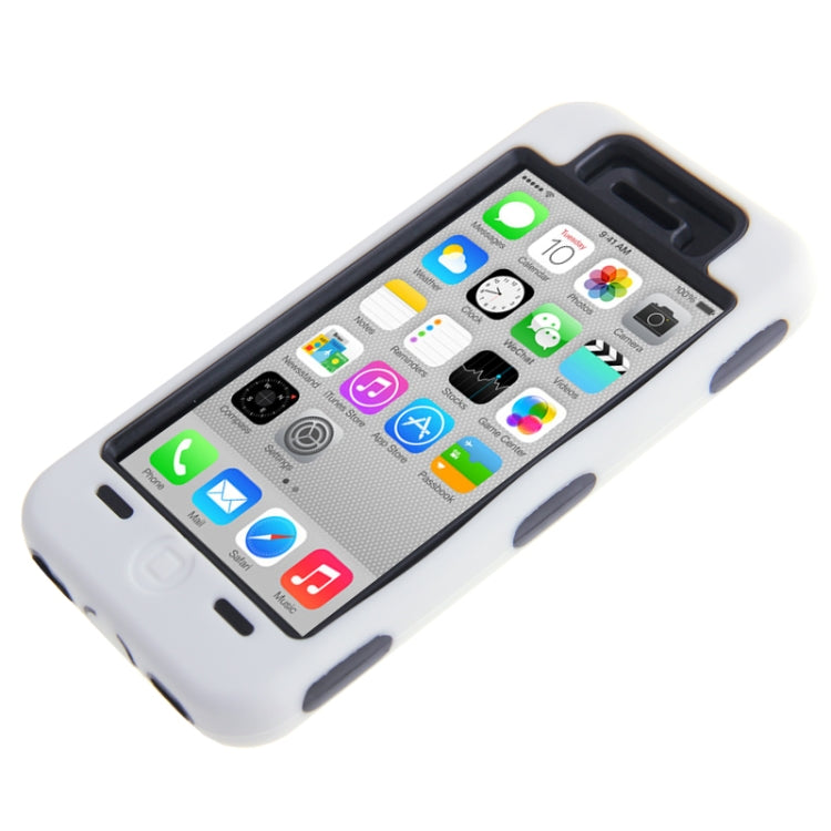 Anti-scratch Plastic + Silicon Combination Case for iPhone 5C