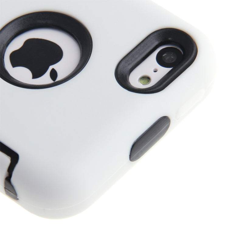 Anti-scratch Plastic + Silicon Combination Case for iPhone 5C