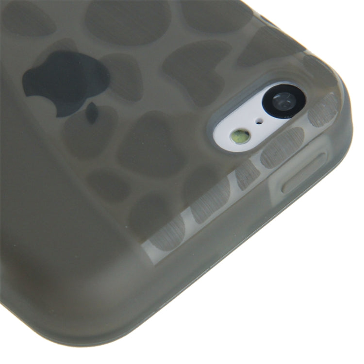 Touch Screen Cover Pebble Pattern Horizontal Flip TPU Case for iPhone 5C