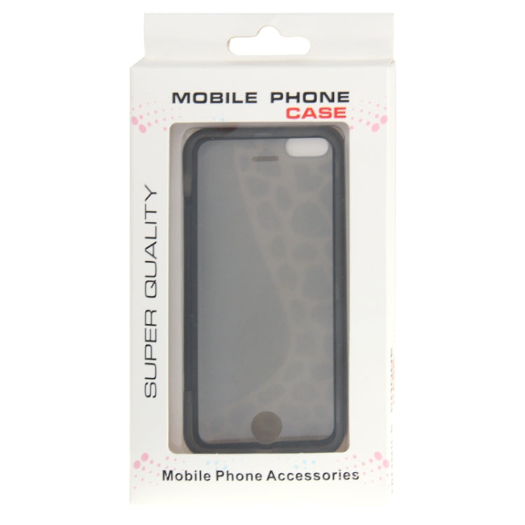 Touch Screen Cover Pebble Pattern Horizontal Flip TPU Case for iPhone 5C