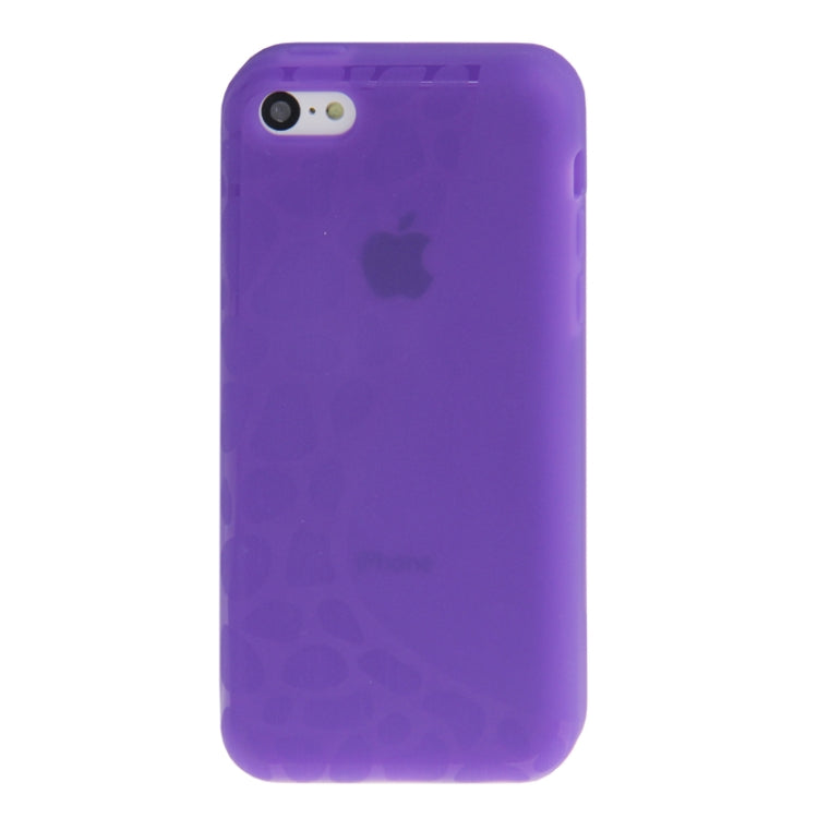 Touch Screen Cover Pebble Pattern Horizontal Flip TPU Case for iPhone 5C