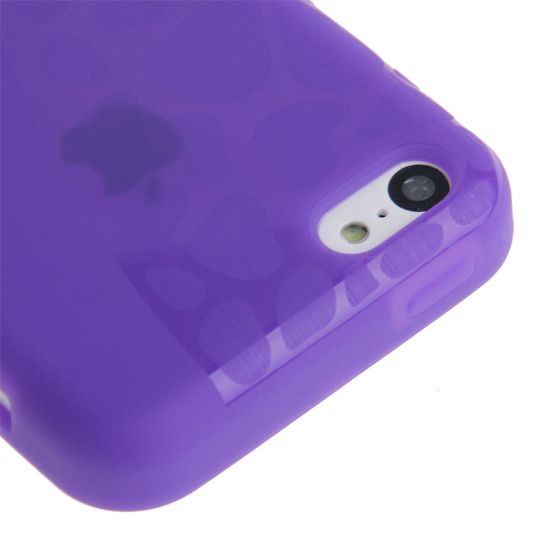 Touch Screen Cover Pebble Pattern Horizontal Flip TPU Case for iPhone 5C