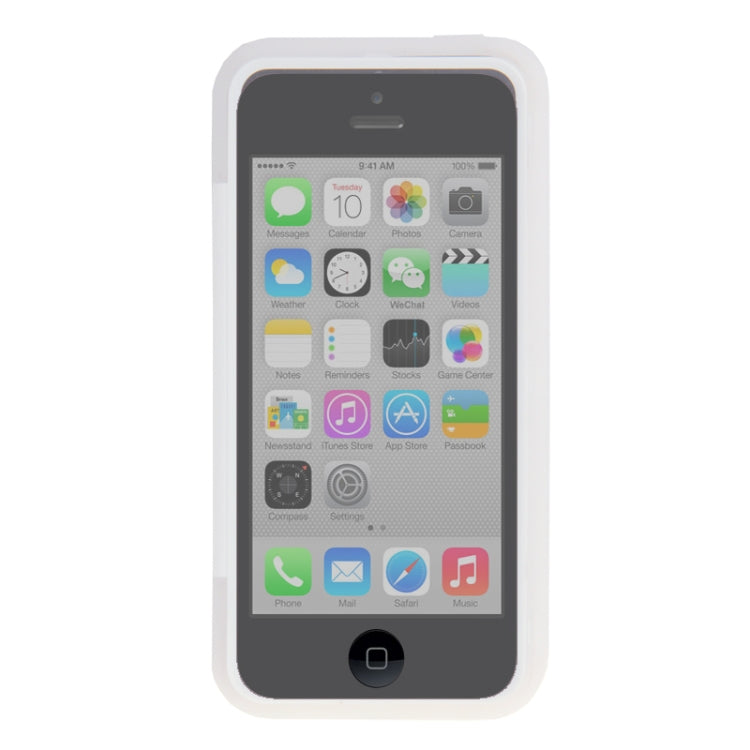 Touch Screen Cover Pebble Pattern Horizontal Flip TPU Case for iPhone 5C