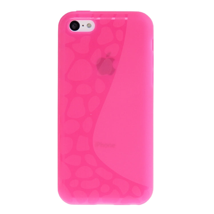 Touch Screen Cover Pebble Pattern Horizontal Flip TPU Case for iPhone 5C