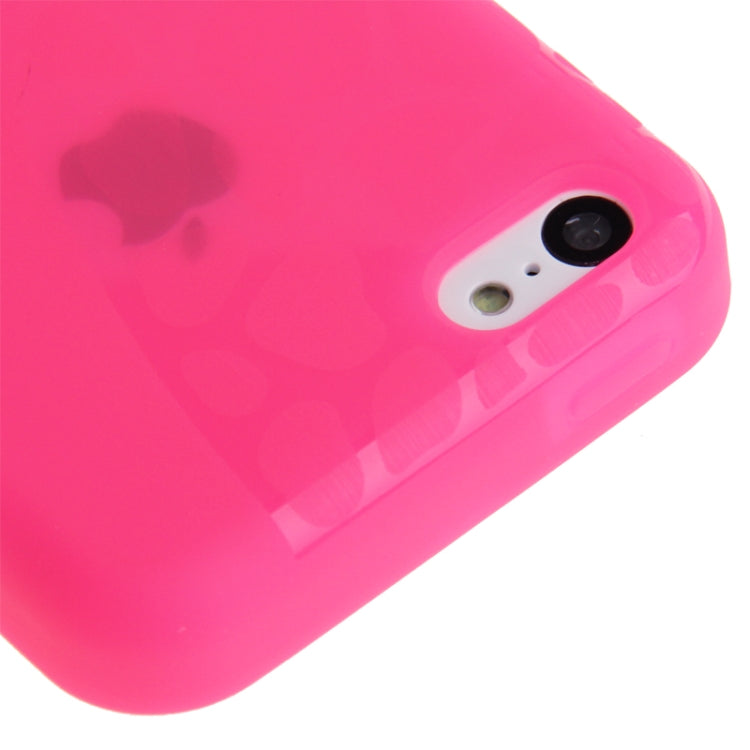 Touch Screen Cover Pebble Pattern Horizontal Flip TPU Case for iPhone 5C