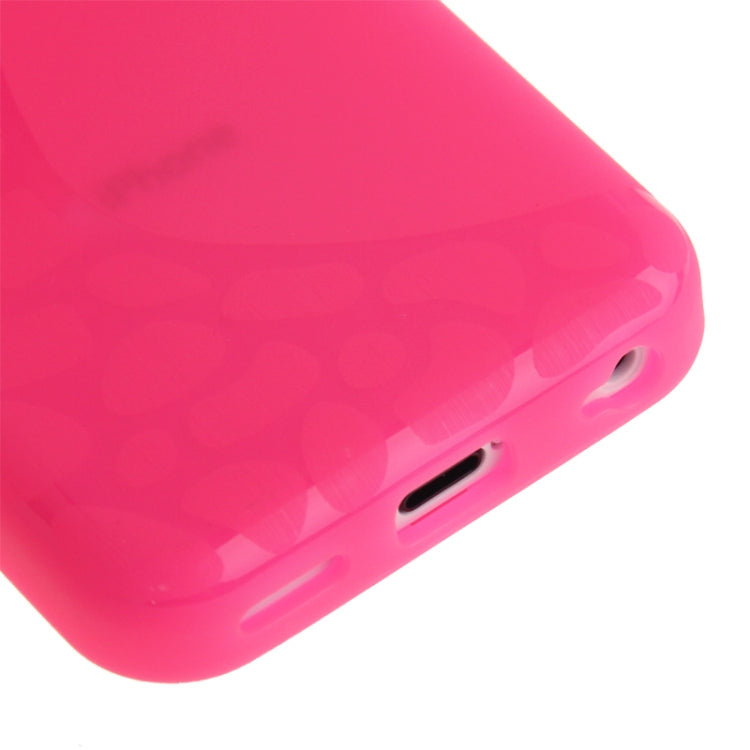 Touch Screen Cover Pebble Pattern Horizontal Flip TPU Case for iPhone 5C