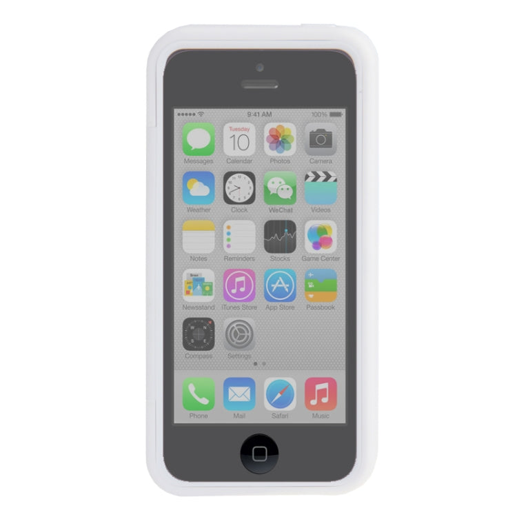 Touch Screen Cover Pebble Pattern Horizontal Flip TPU Case for iPhone 5C