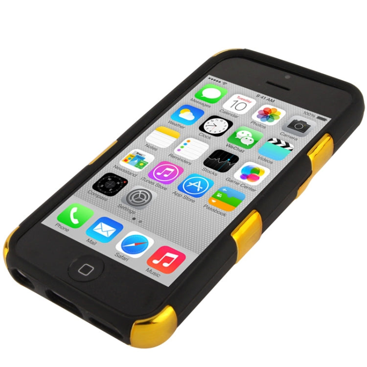 Skull Pattern Silicon + Plastic Case for iPhone 5C